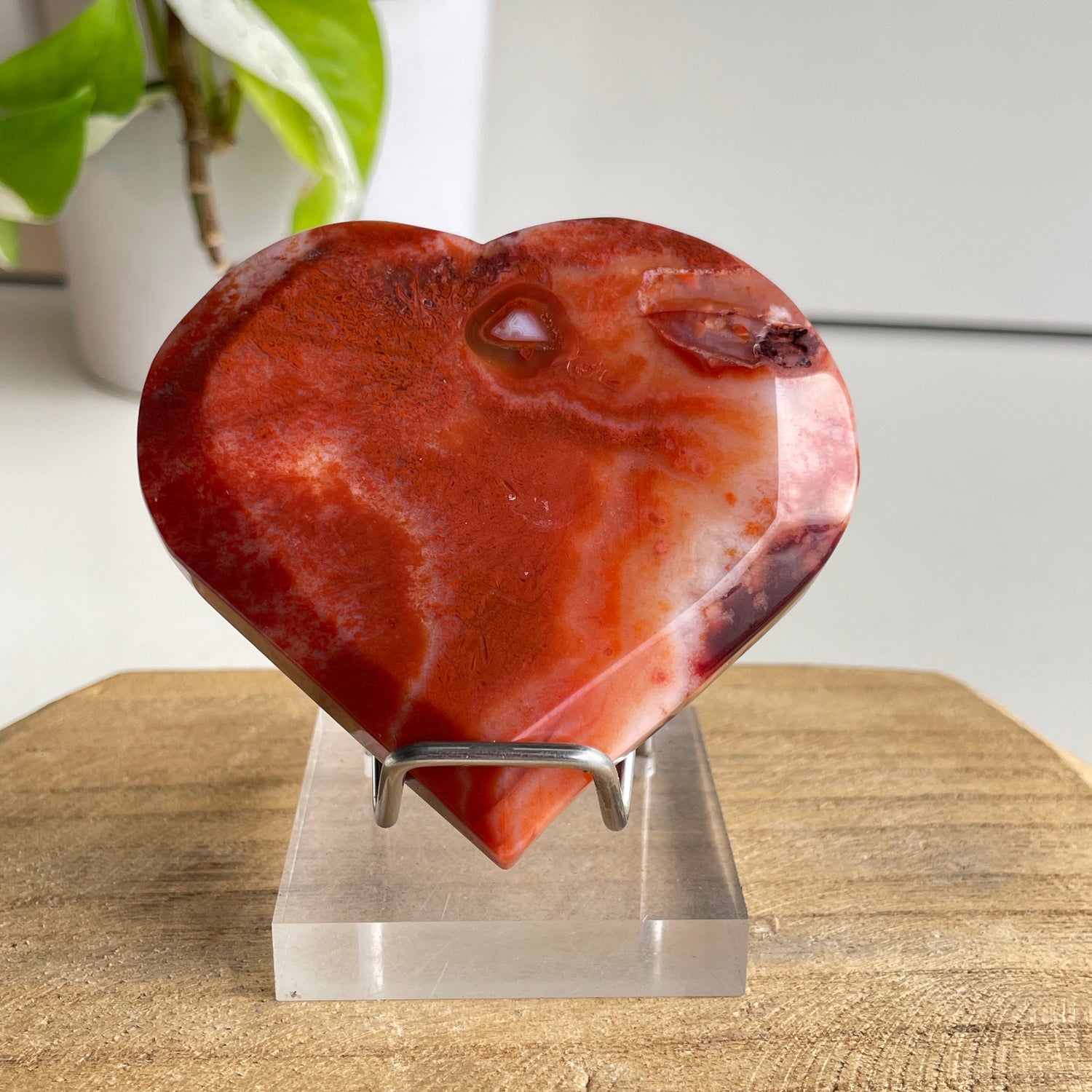 Carnelian Heart 7.9cm