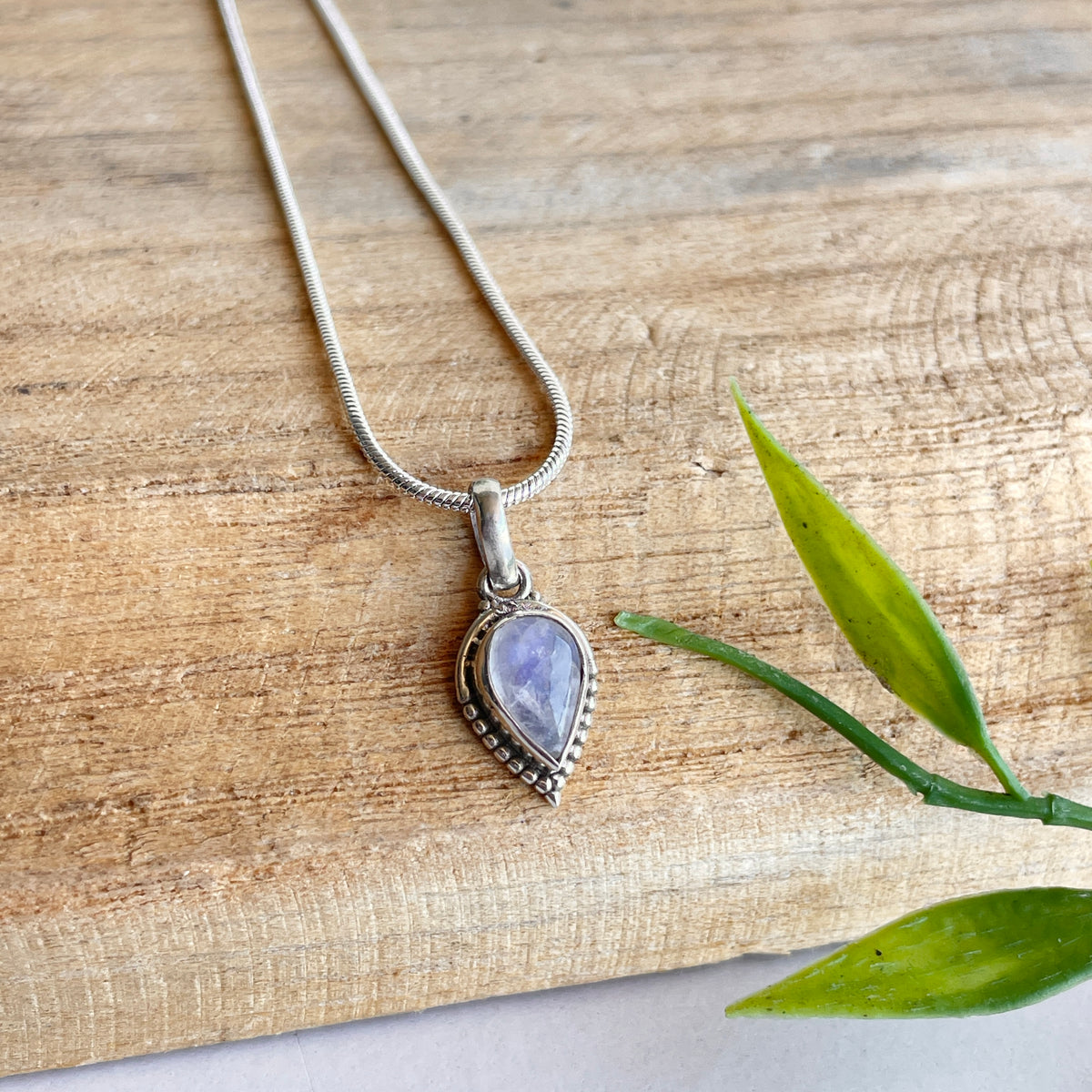 Moonstone Teardrop Pendant