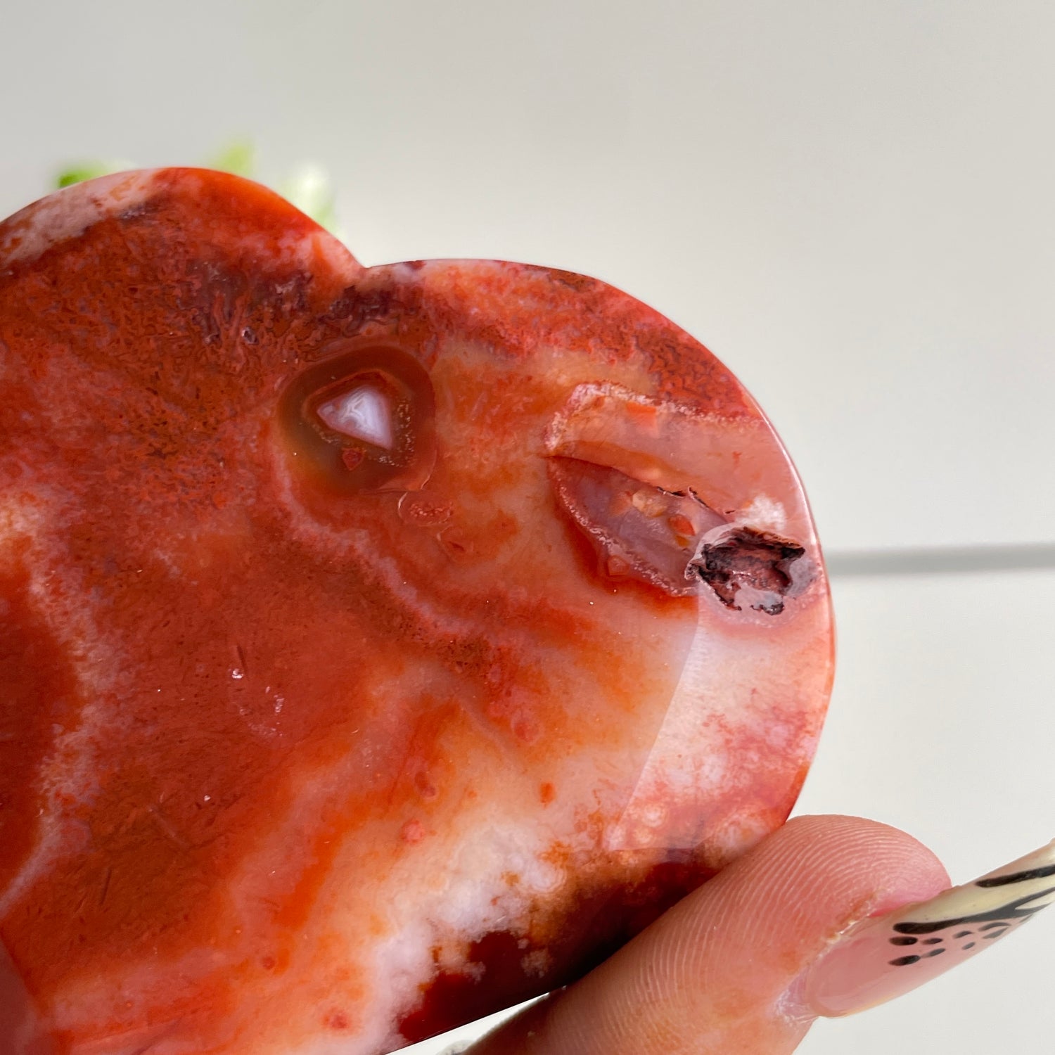 Carnelian Heart 7.9cm