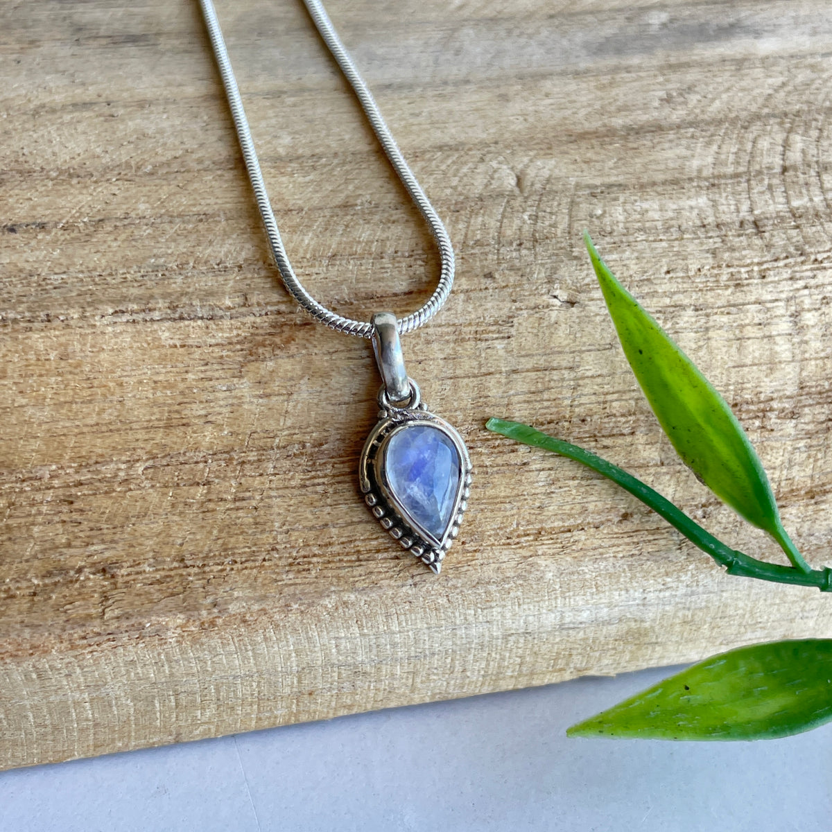 Moonstone Teardrop Pendant