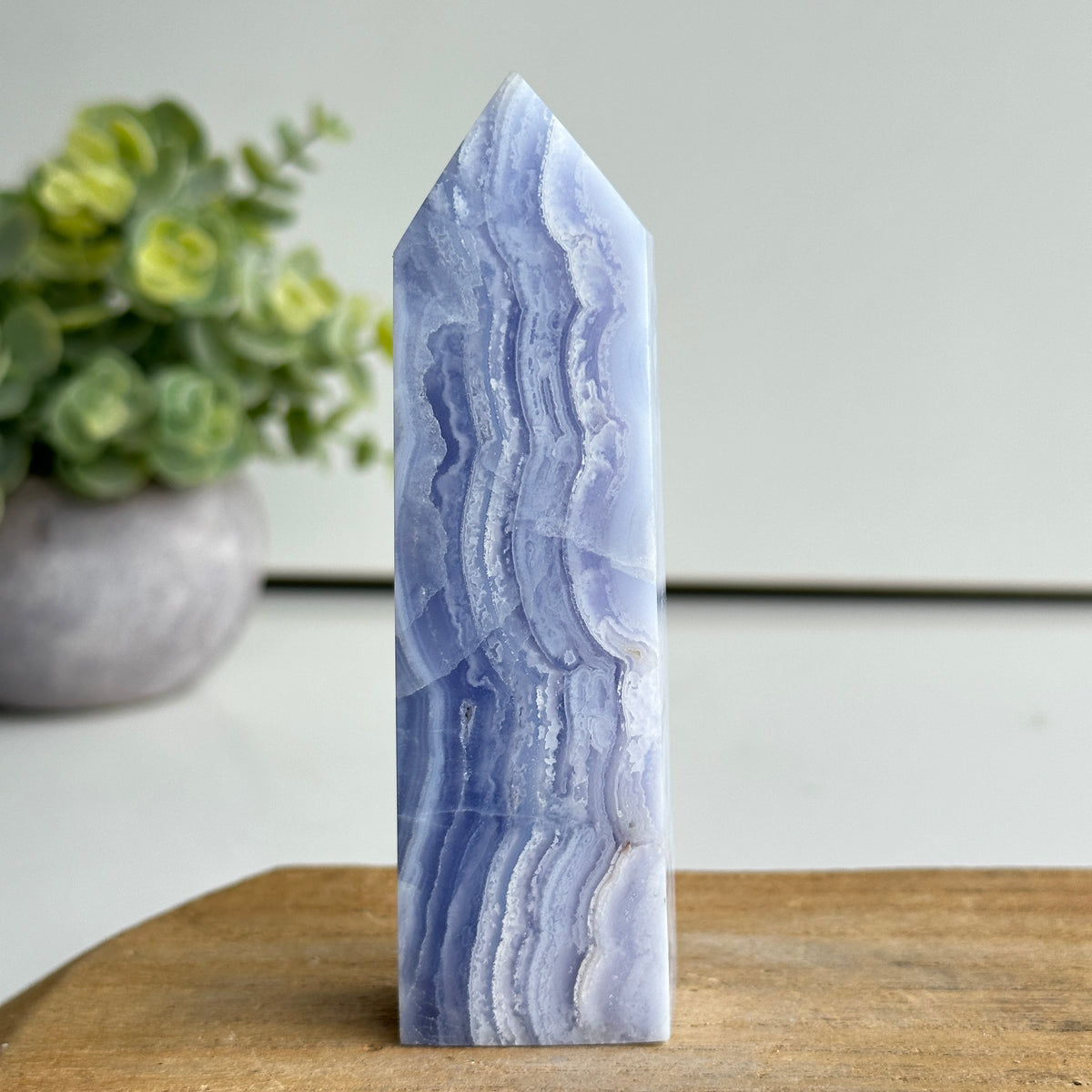 Blue Lace Agate Obelisk 10.8cm