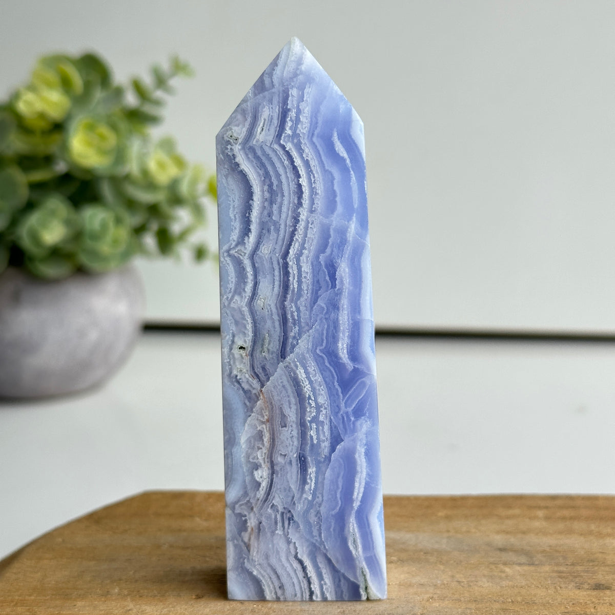Blue Lace Agate Obelisk 10.8cm
