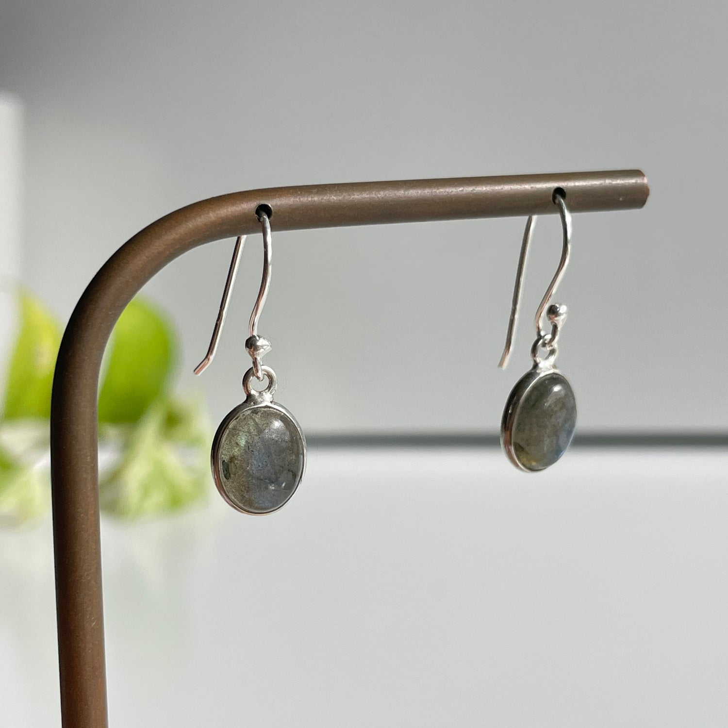Labradorite Oval Earrings