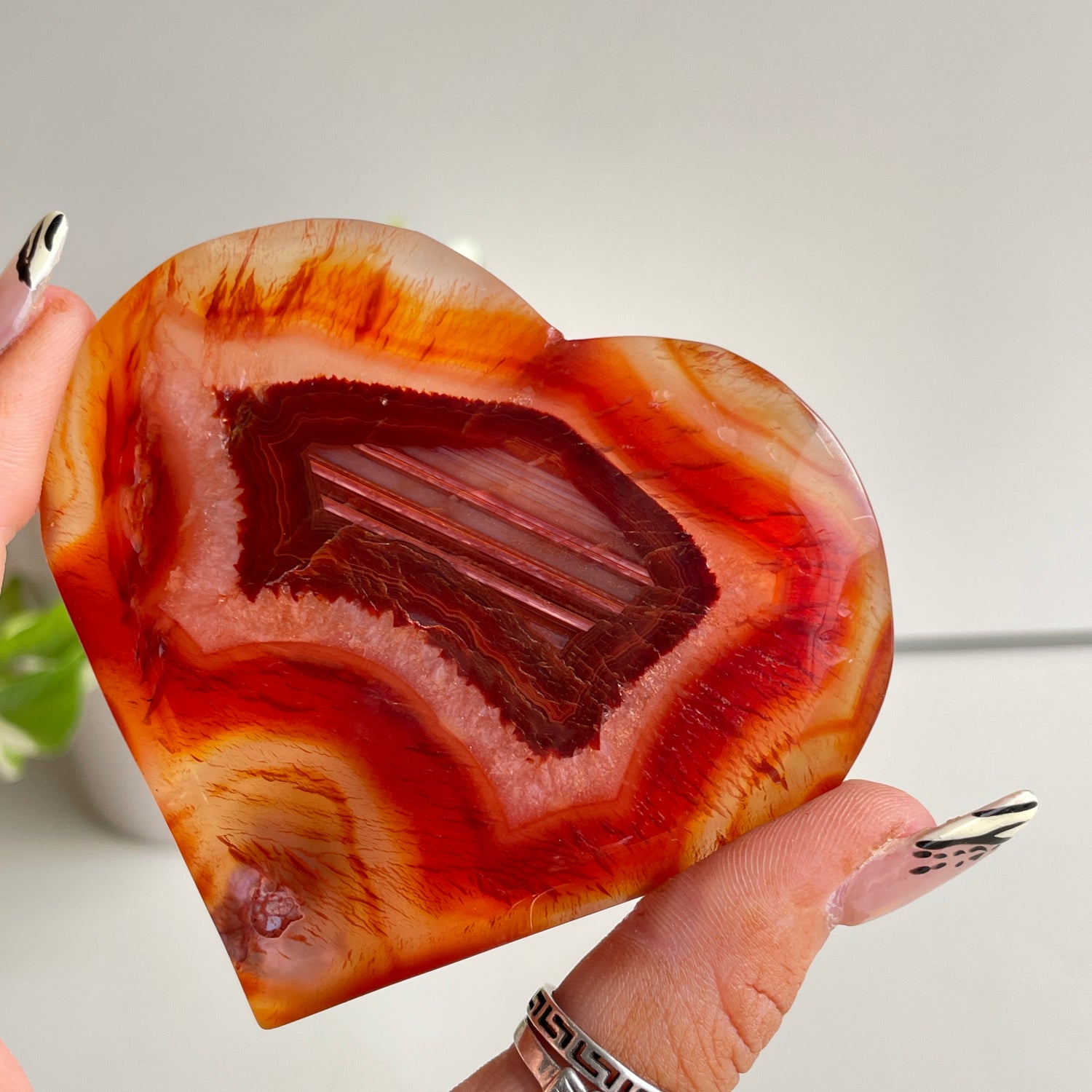 Carnelian Heart 8cm