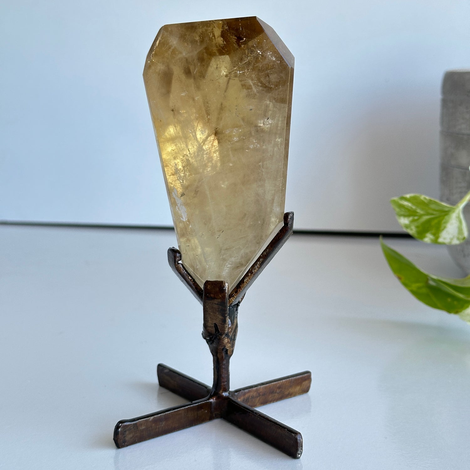 Brazilian Natural Citrine Freeform 10.8cm