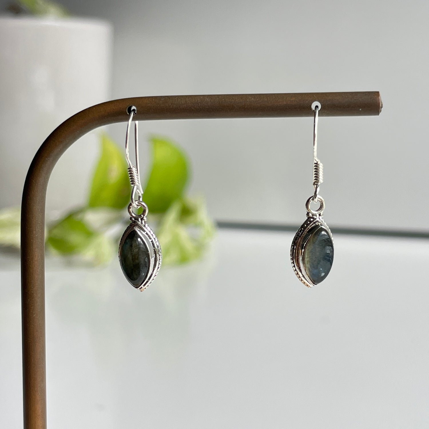 Labradorite Marquise Earrings