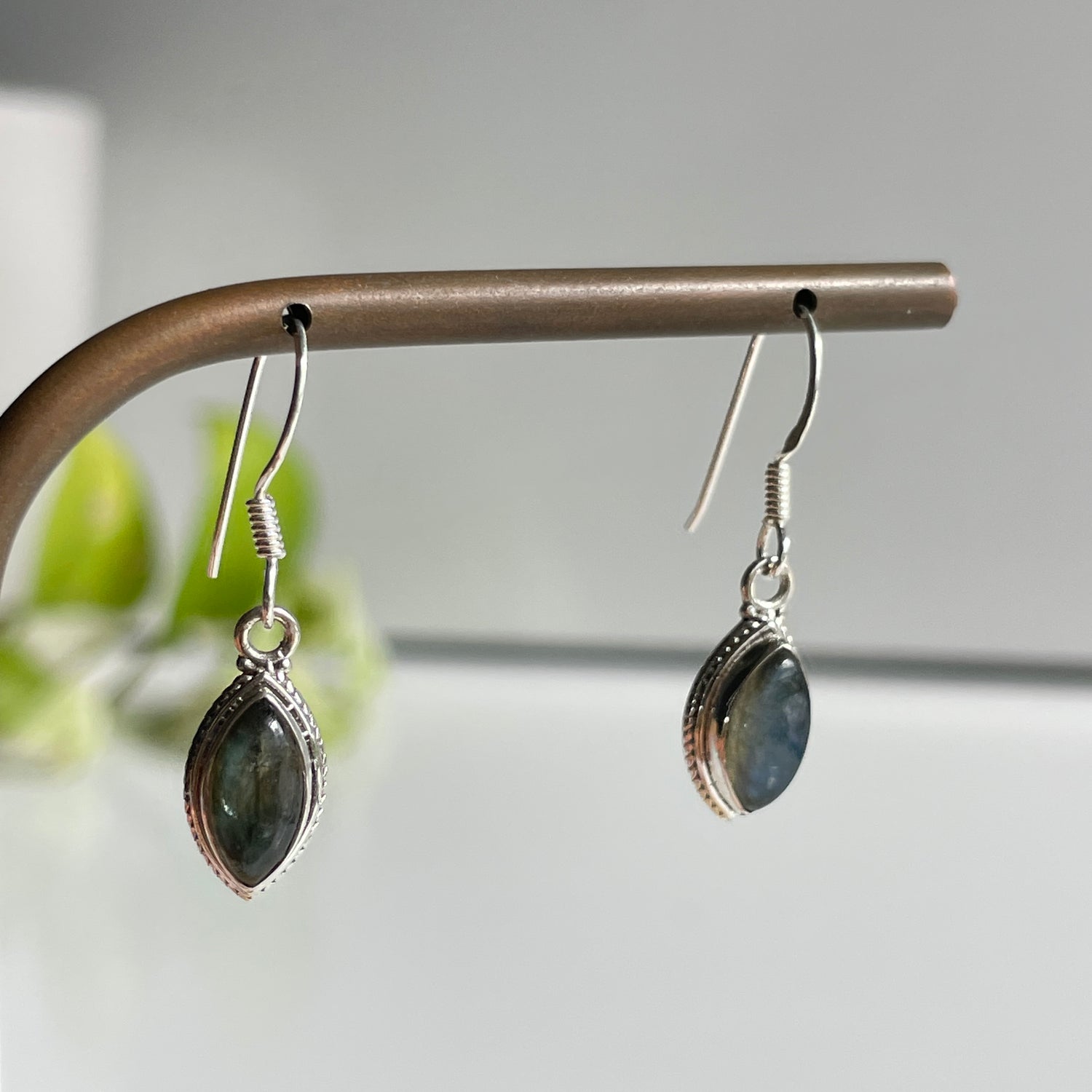Labradorite Marquise Earrings