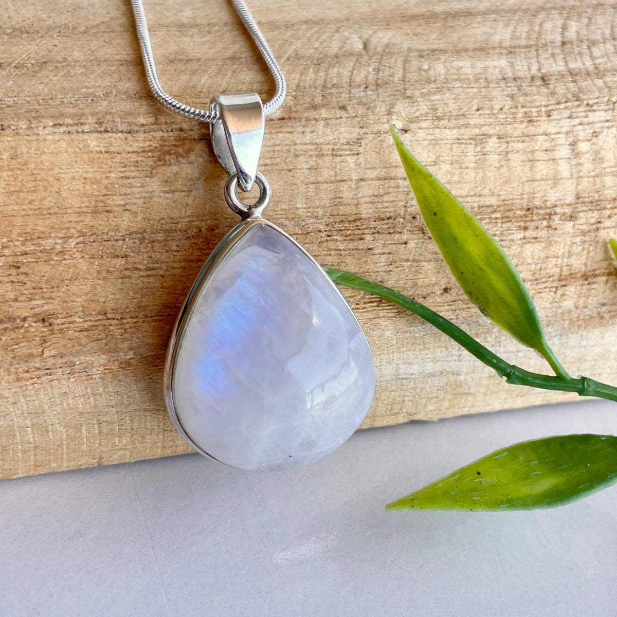Moonstone Teardrop Pendant