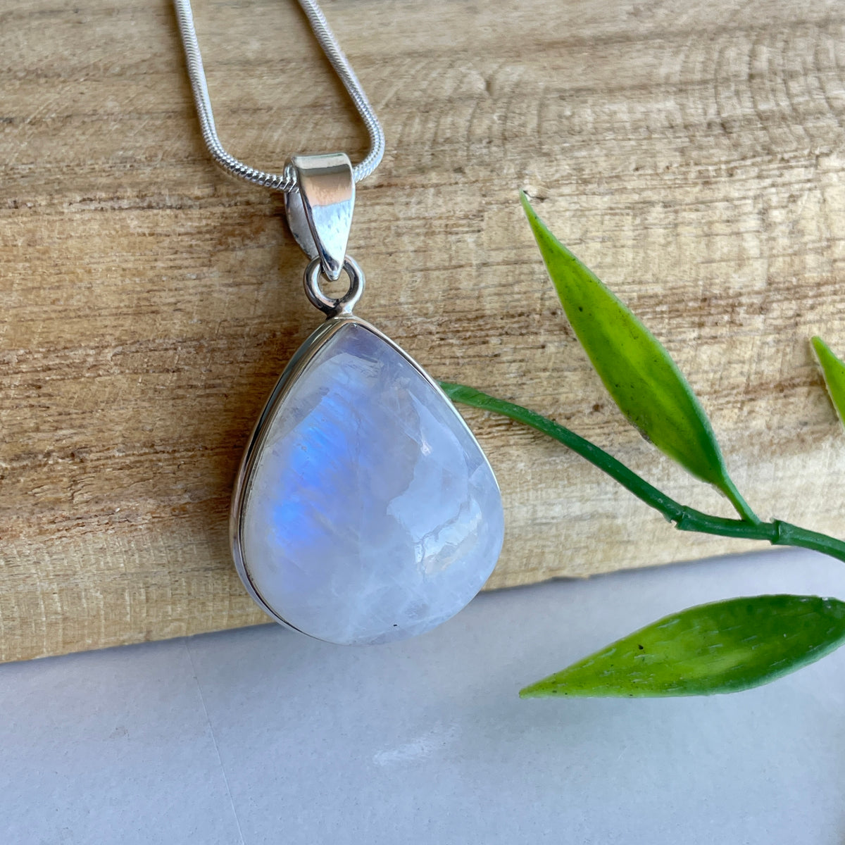 Moonstone Teardrop Pendant