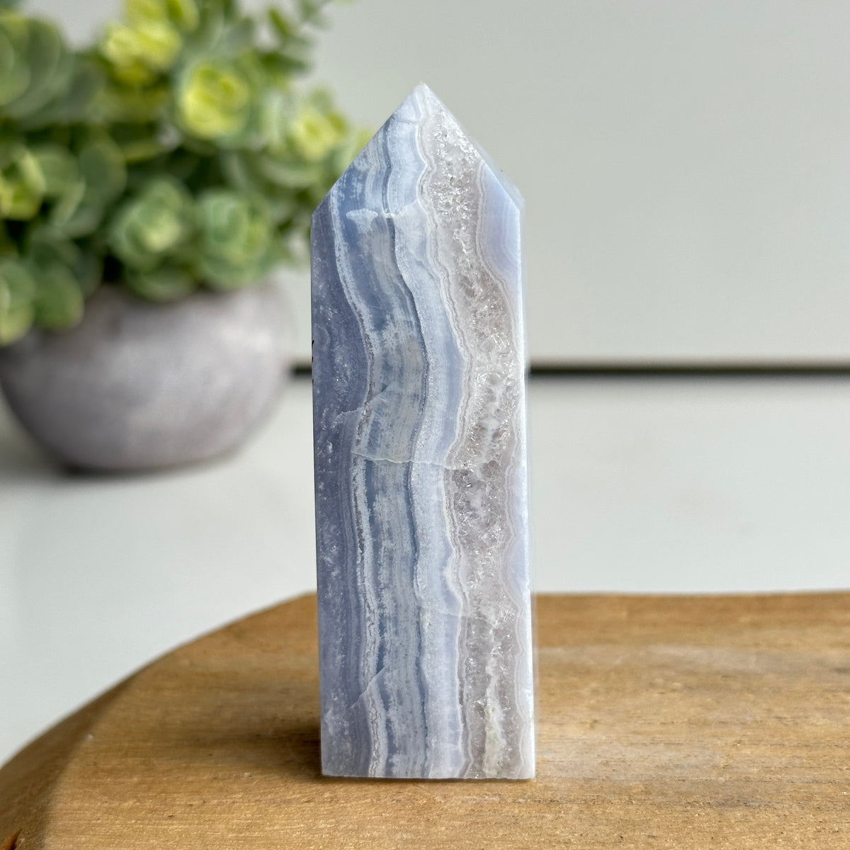 Blue Lace Agate Obelisk 8.5cm