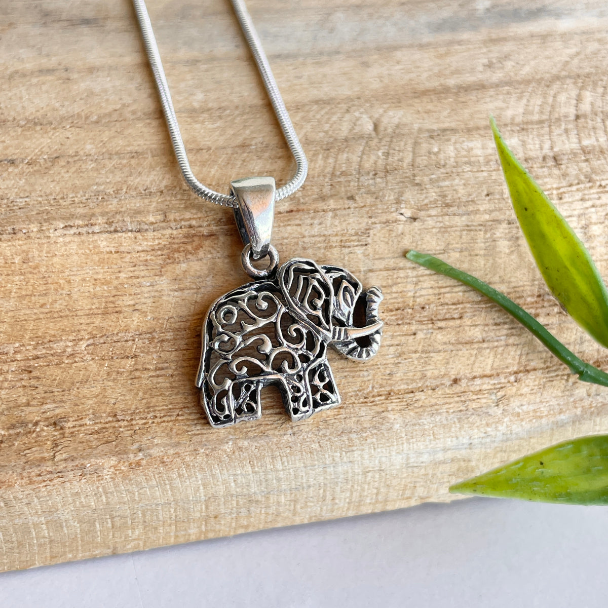 Silver Elephant Pendant
