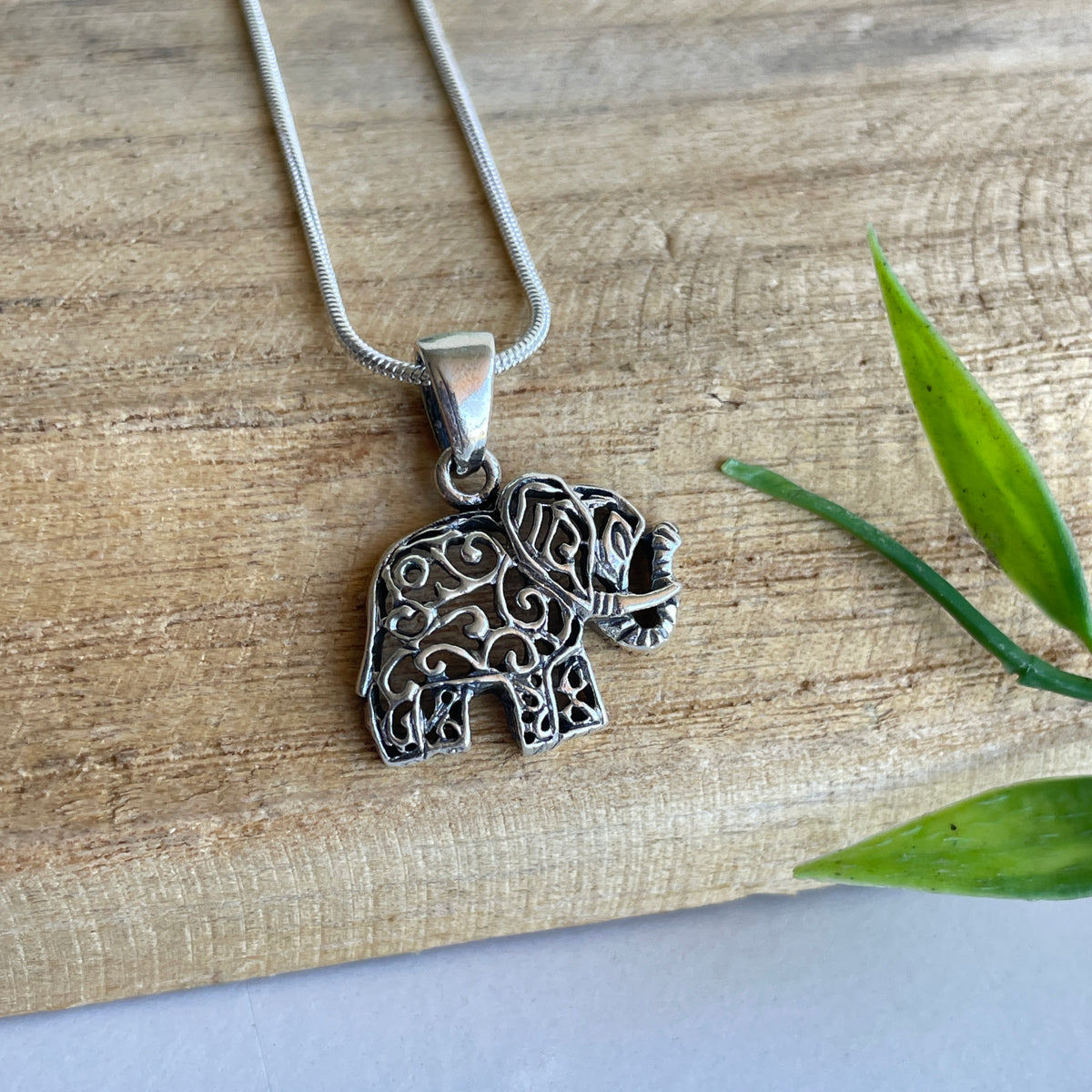 Silver Elephant Pendant