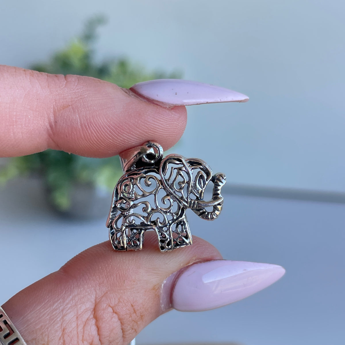 Silver Elephant Pendant