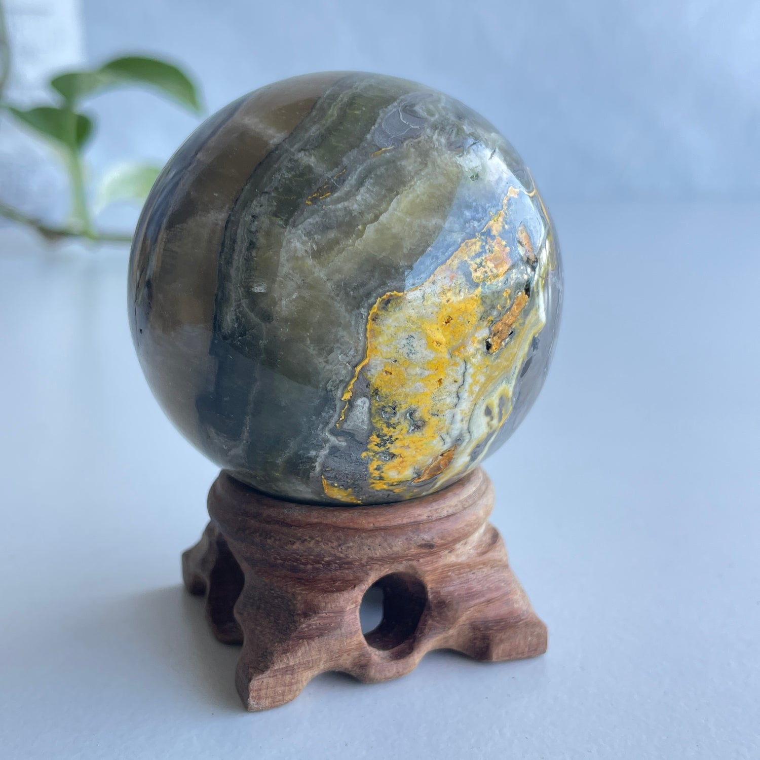 Bumblebee Jasper Sphere 5.8cm 01
