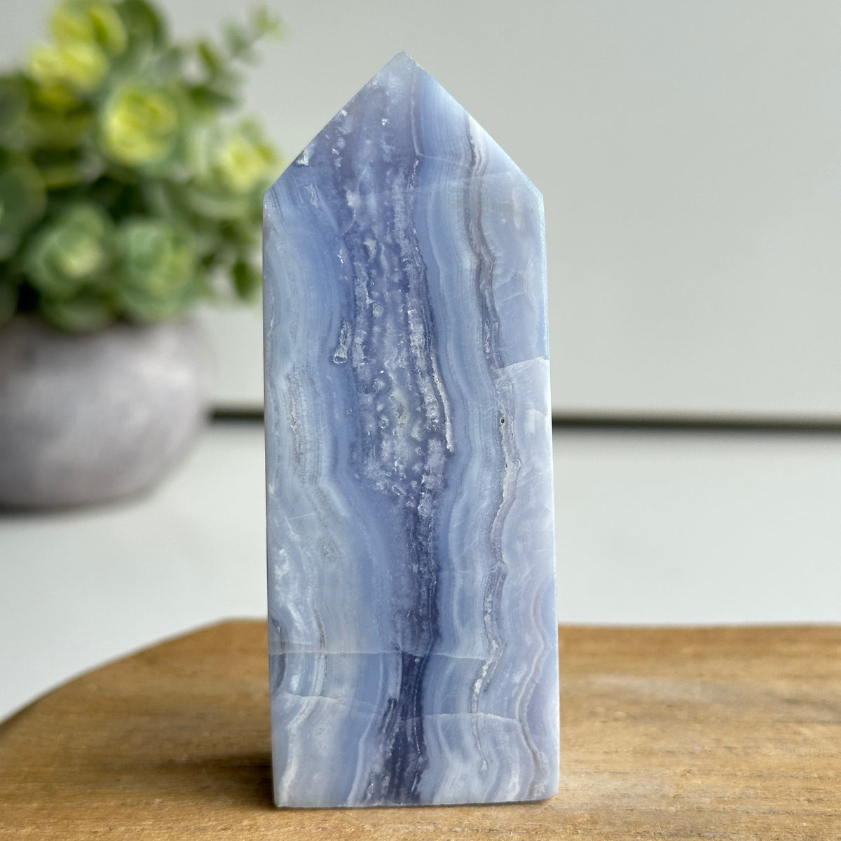 Blue Lace Agate Obelisk 8.6cm