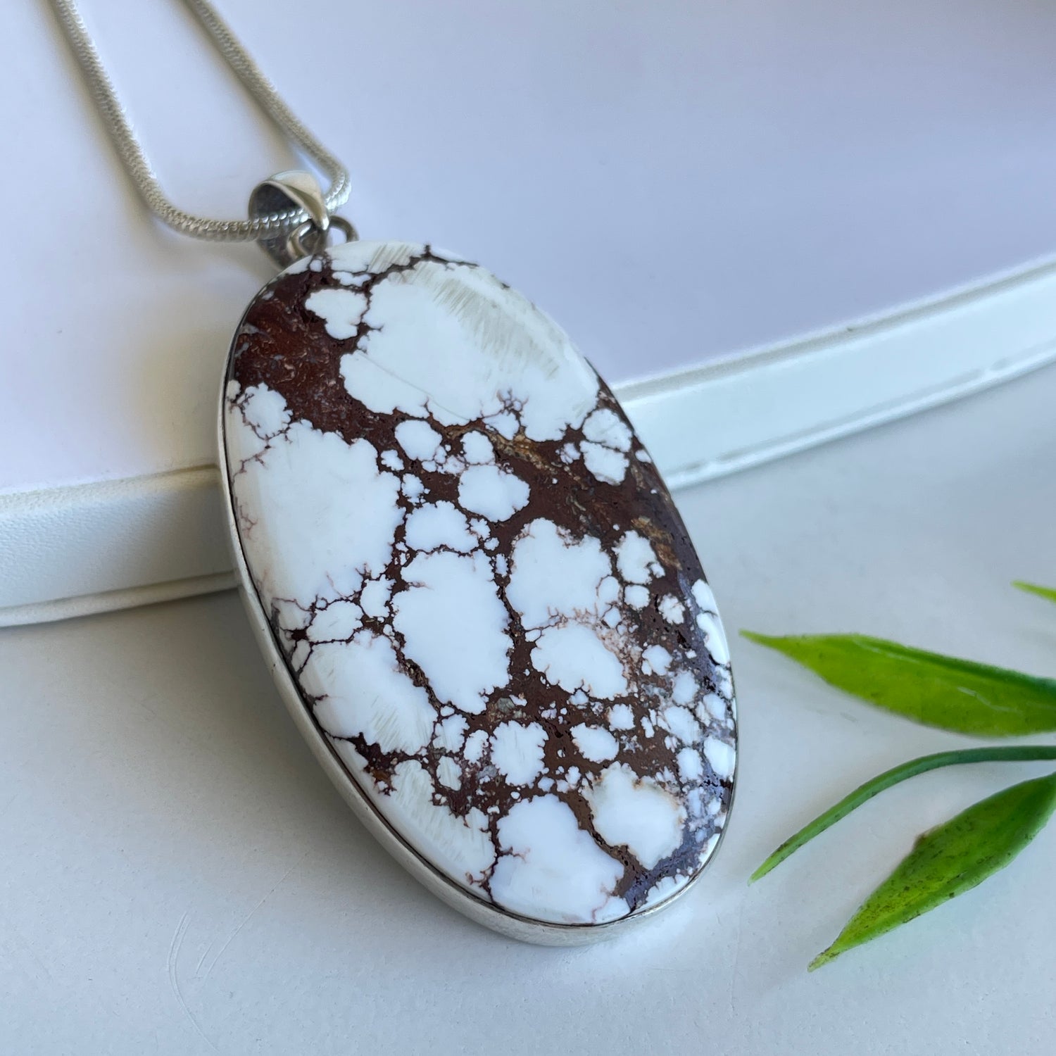 Wild Horse Opal Oval Pendant 007
