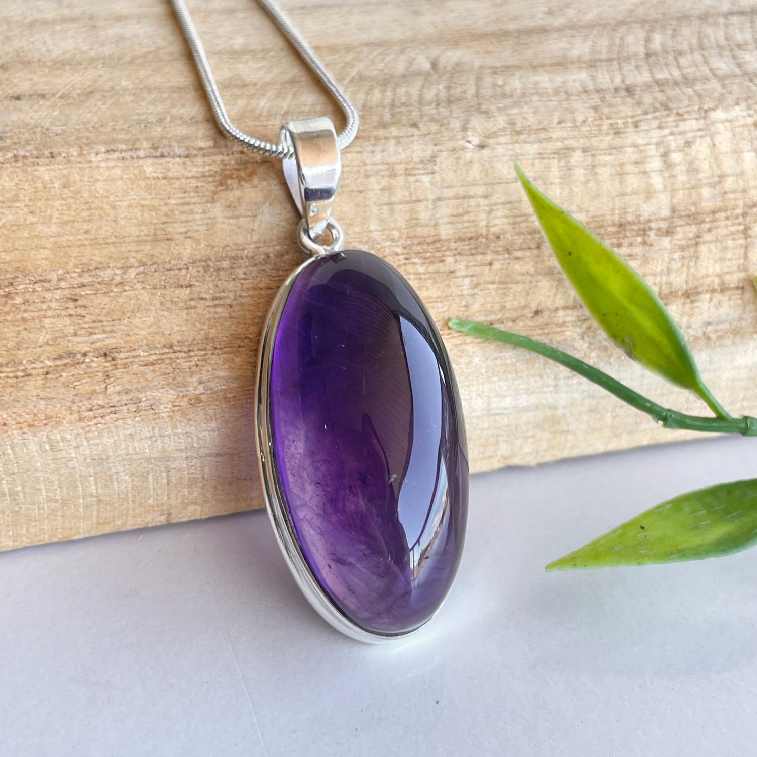 Amethyst Oval Pendant