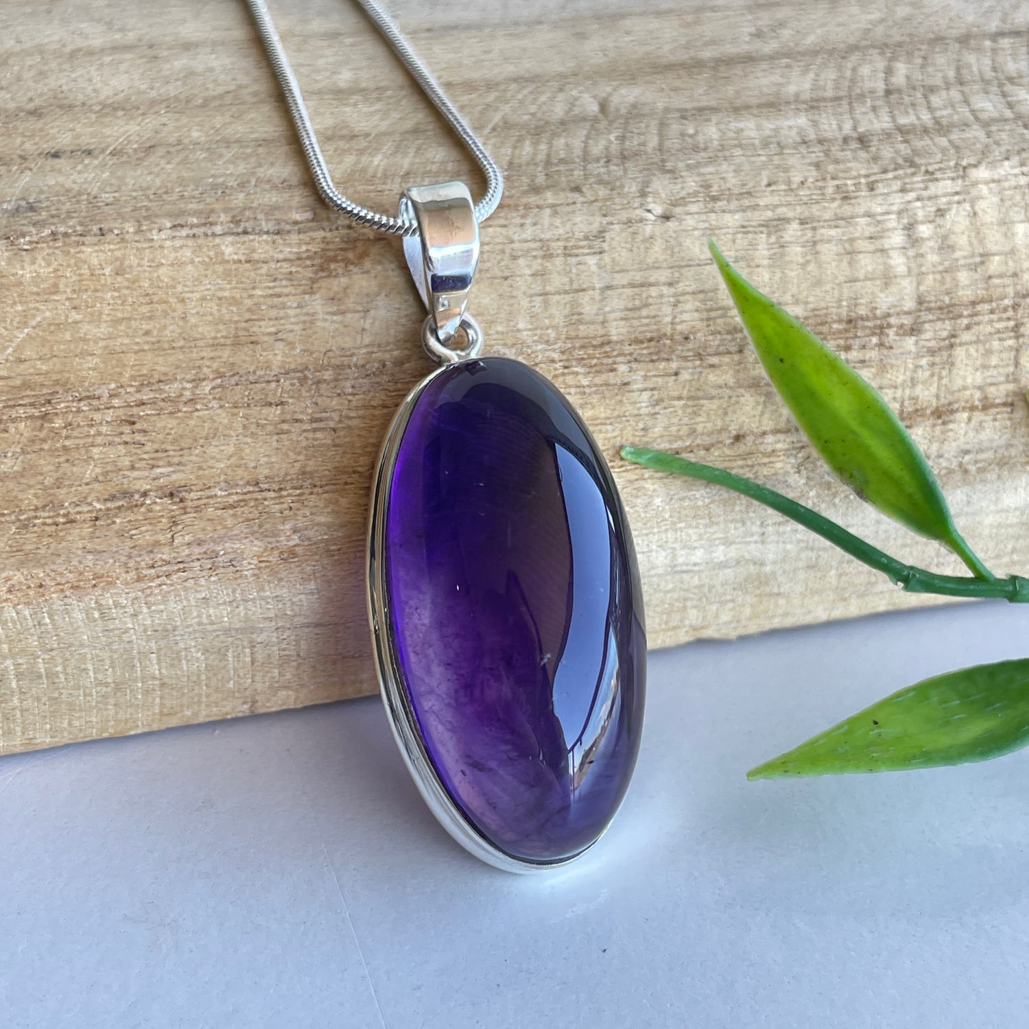 Amethyst Oval Pendant
