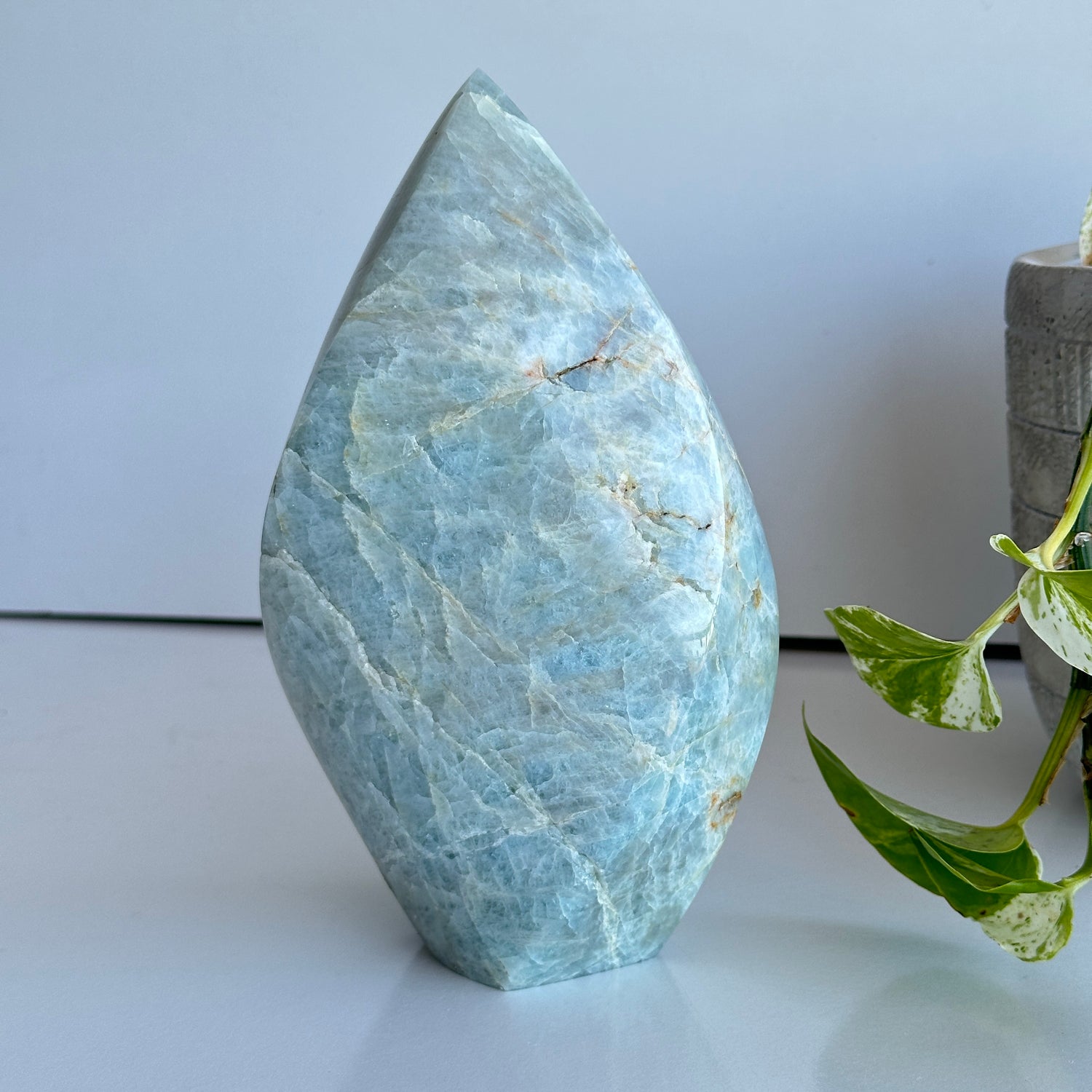 Brazilian   Aquamarine Flame 17.5cm