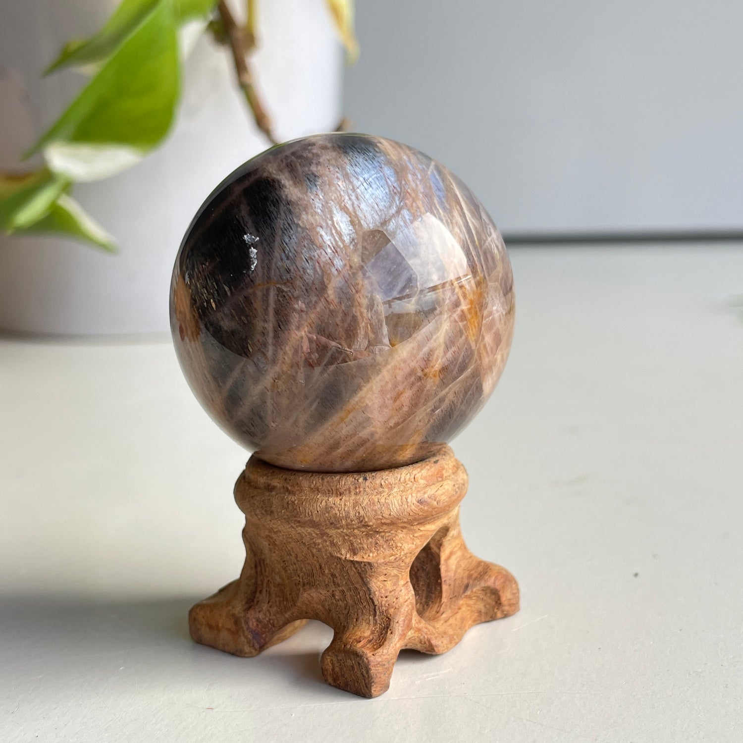 Black Moonstone Sphere 4.2cm