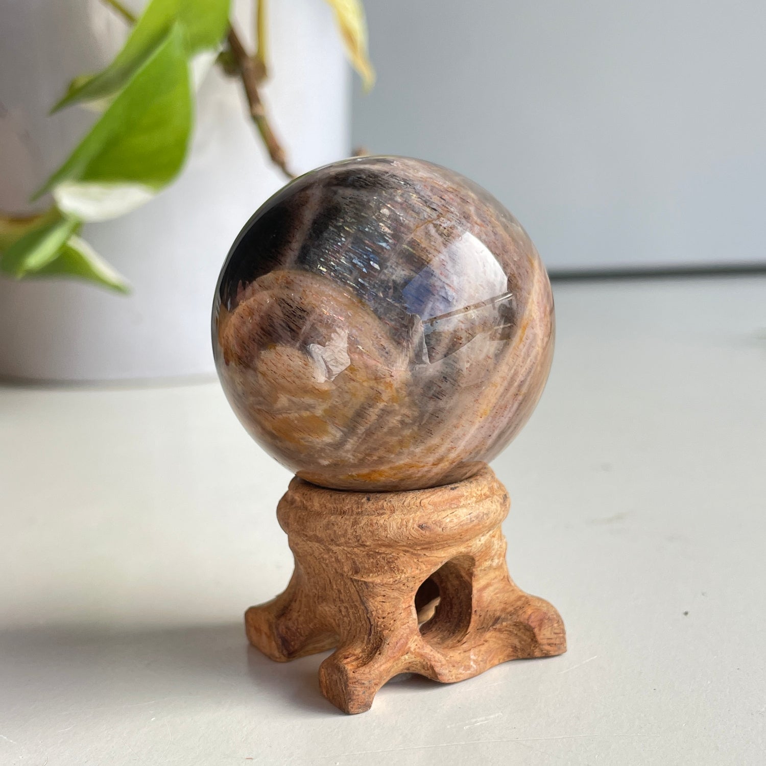 Black Moonstone Sphere 4.2cm