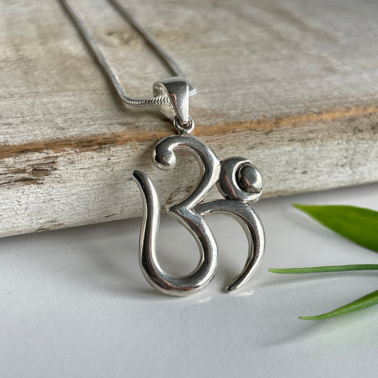 Silver Om Pendant