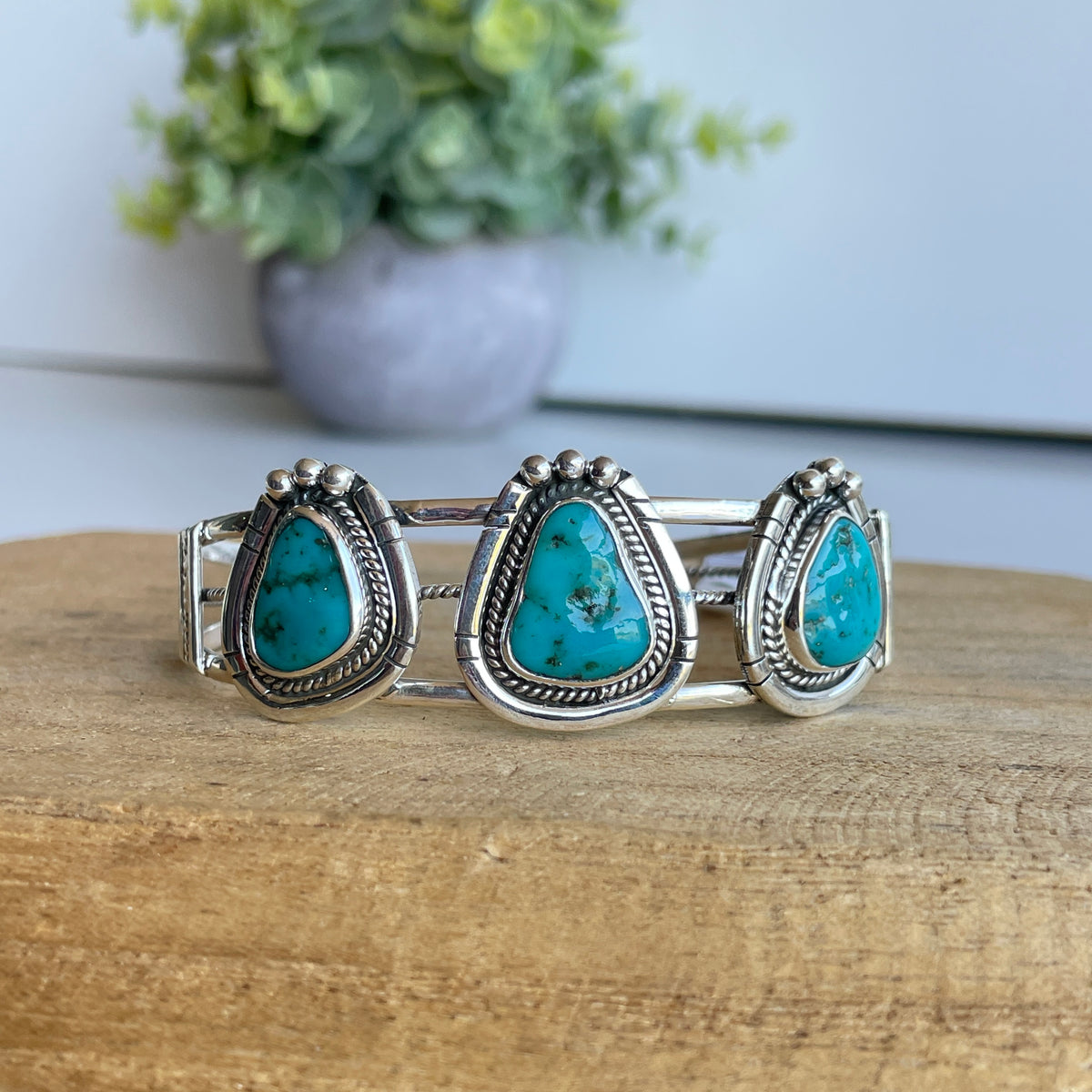 Kingman Turquoise Cuff Bracelet