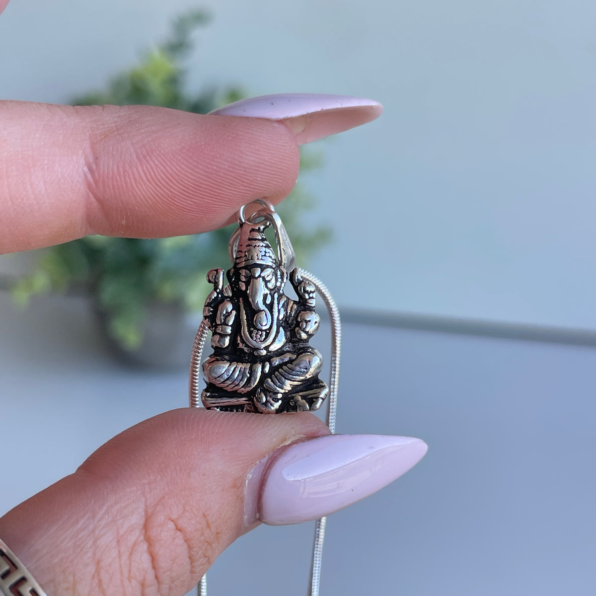Silver Ganesha Pendant