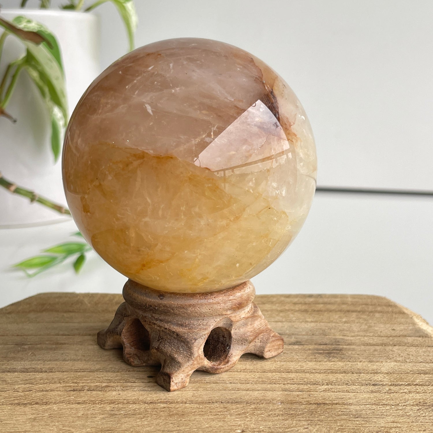 Golden Healer Quartz Sphere 7.4cm