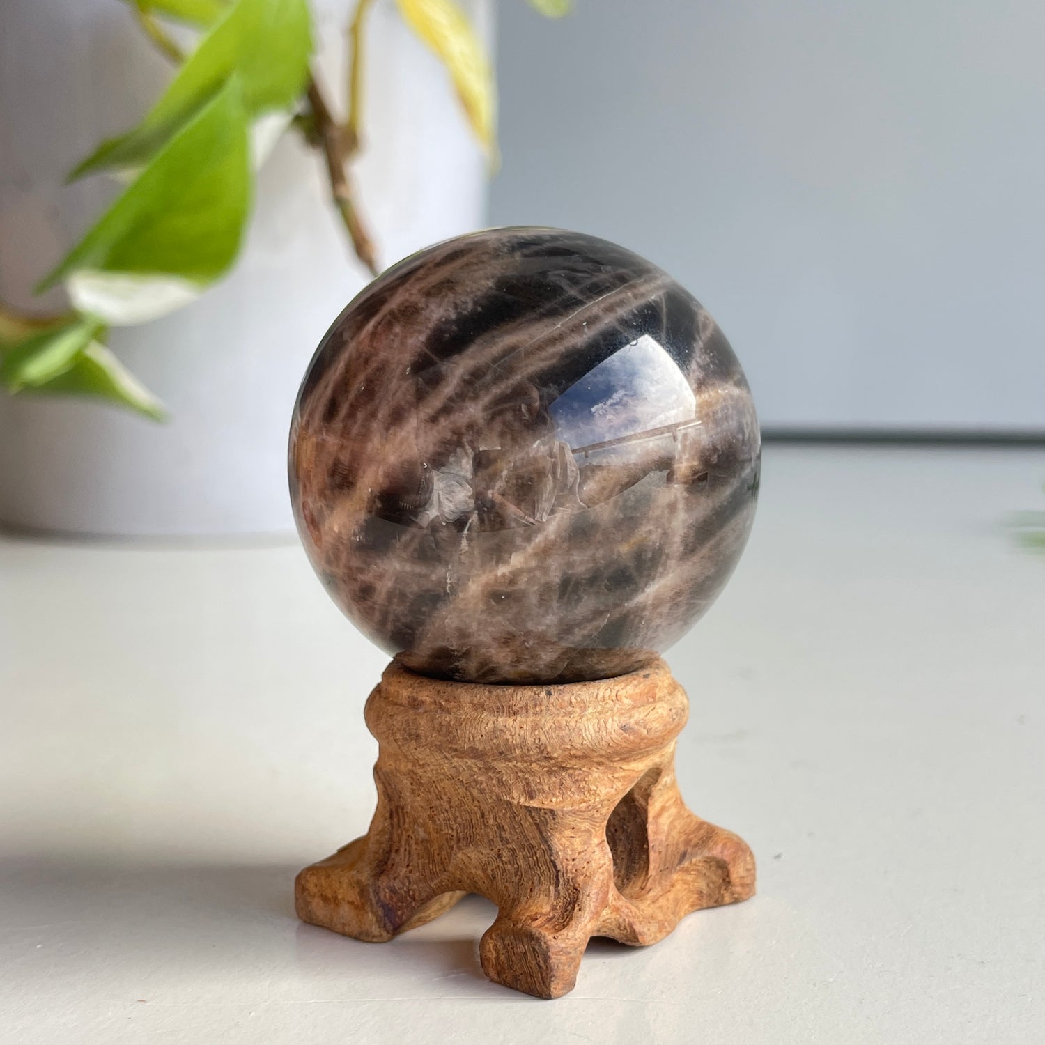 Black Moonstone Sphere 4.2cm