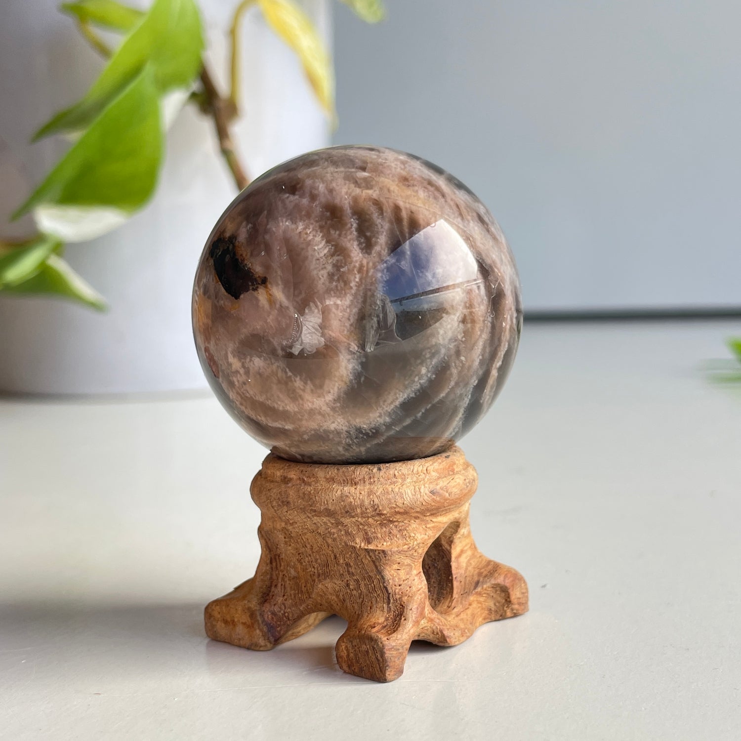 Black Moonstone Sphere 4.2cm