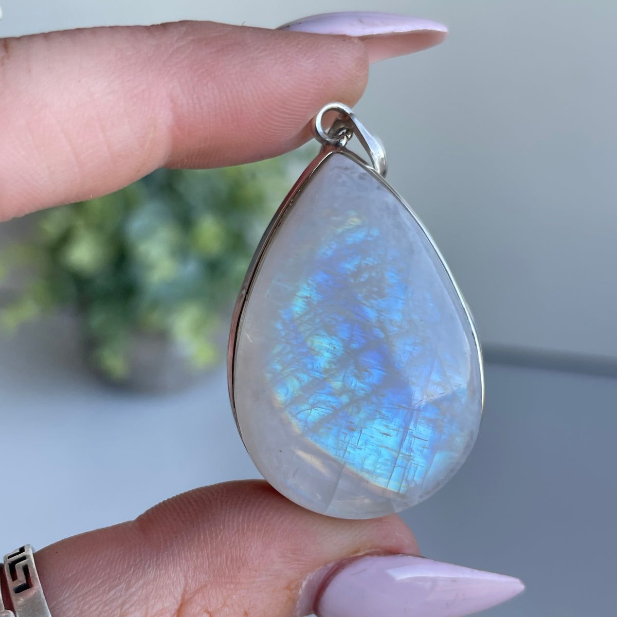 Moonstone Teardrop Pendant