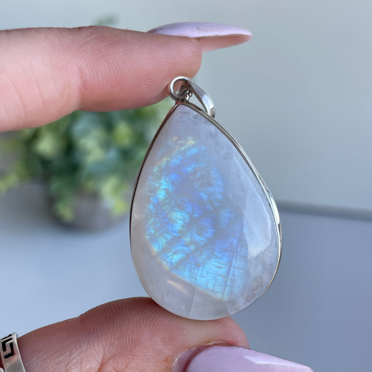 Moonstone Teardrop Pendant