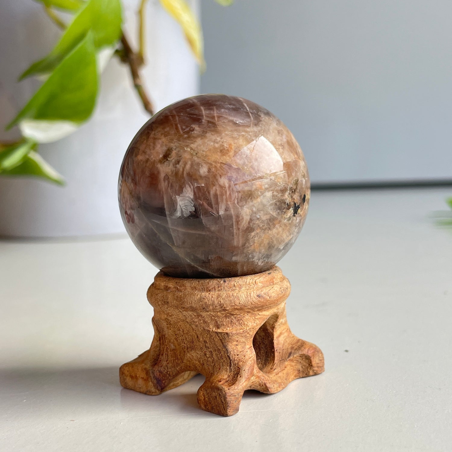 Black Moonstone Sphere 3.9cm