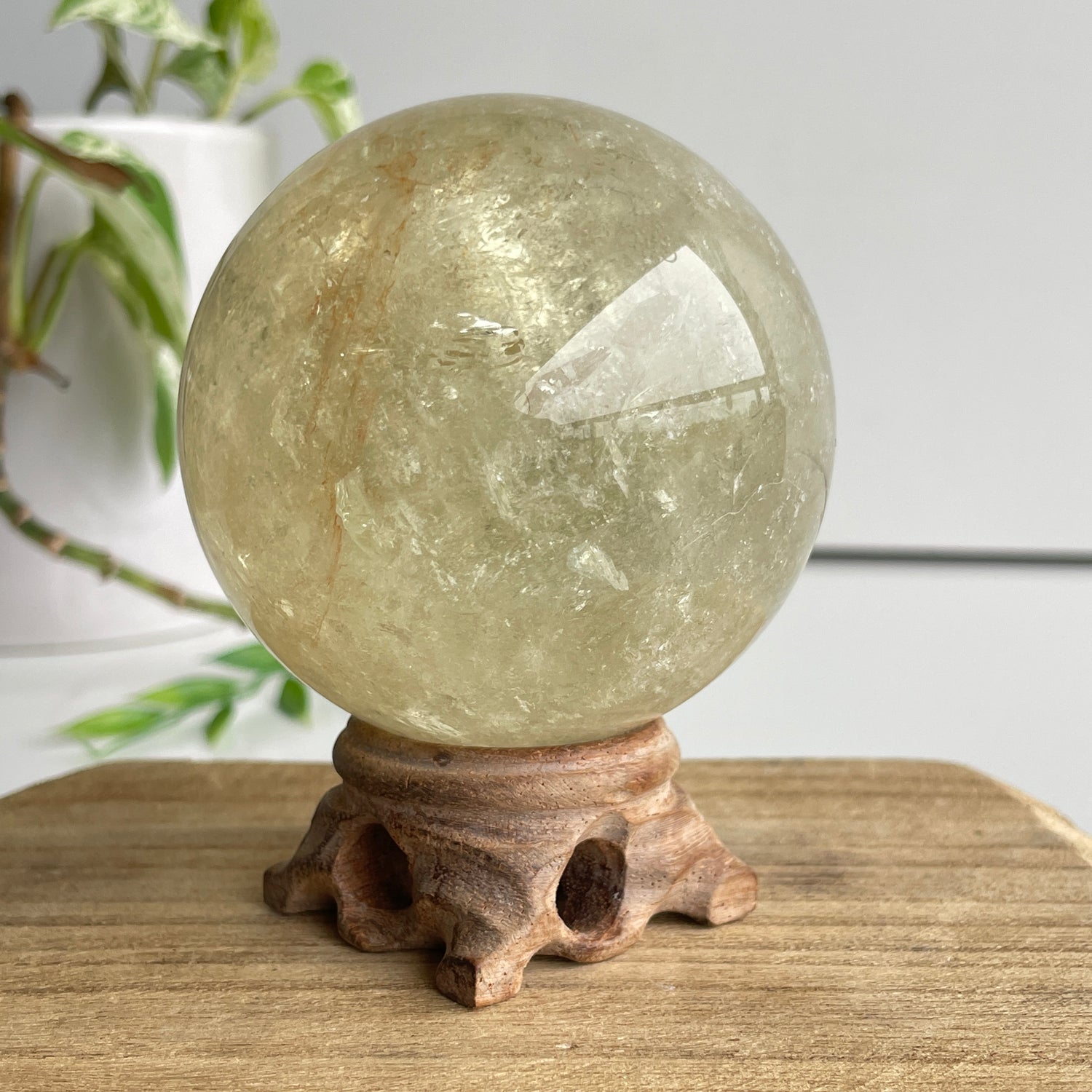 Citrine Sphere 7.4cm
