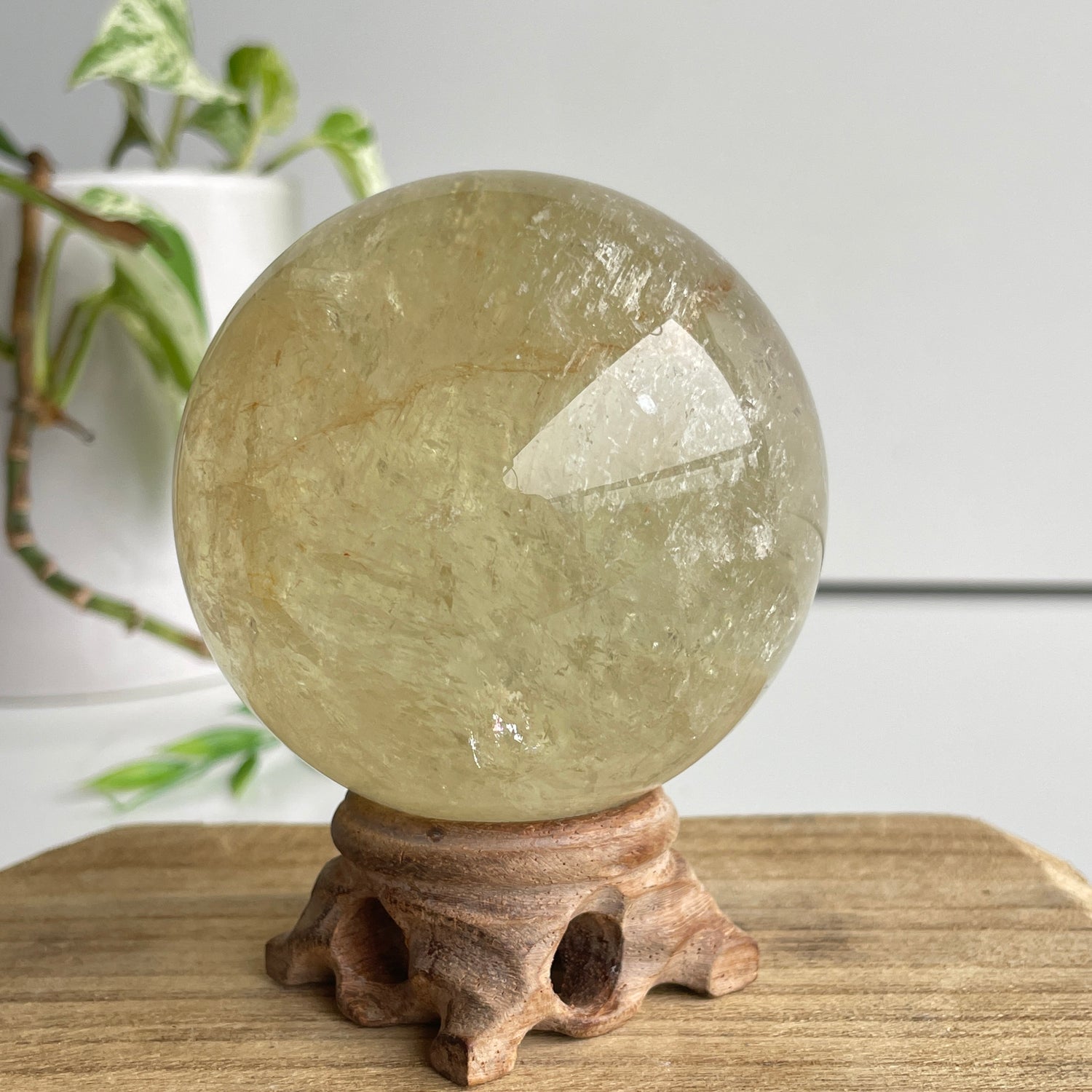 Citrine Sphere 7.4cm