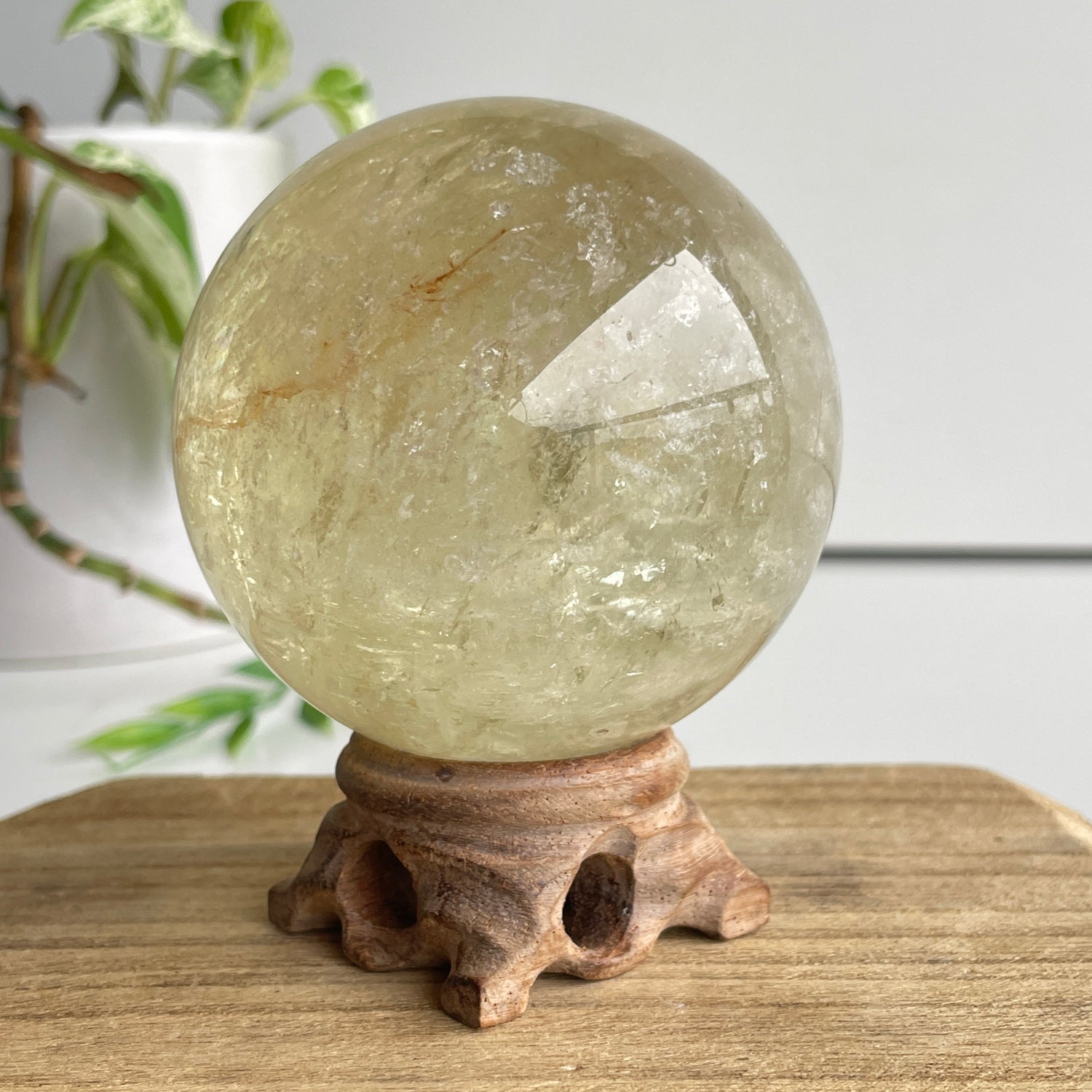 Citrine Sphere 7.4cm