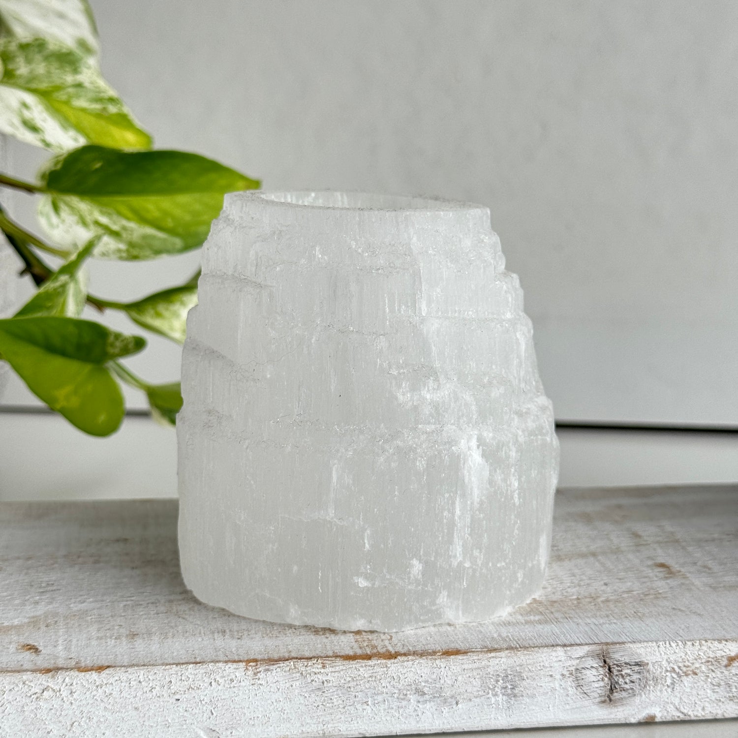 Selenite Tealight Tower