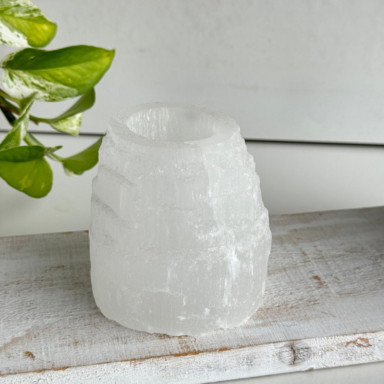 Selenite Tealight Tower