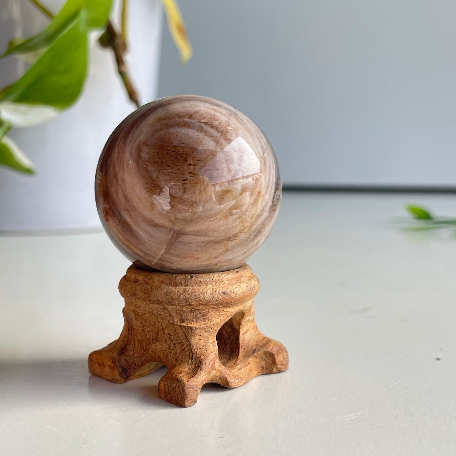 Black Moonstone Sphere 3.9cm