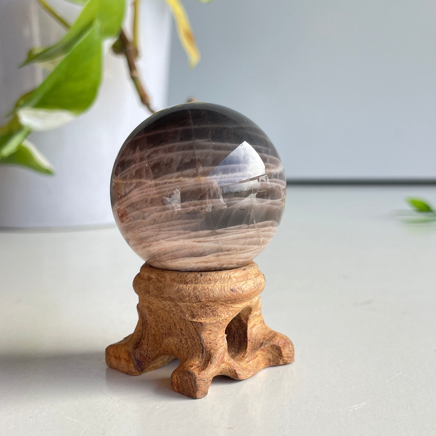 Black Moonstone Sphere 3.9cm