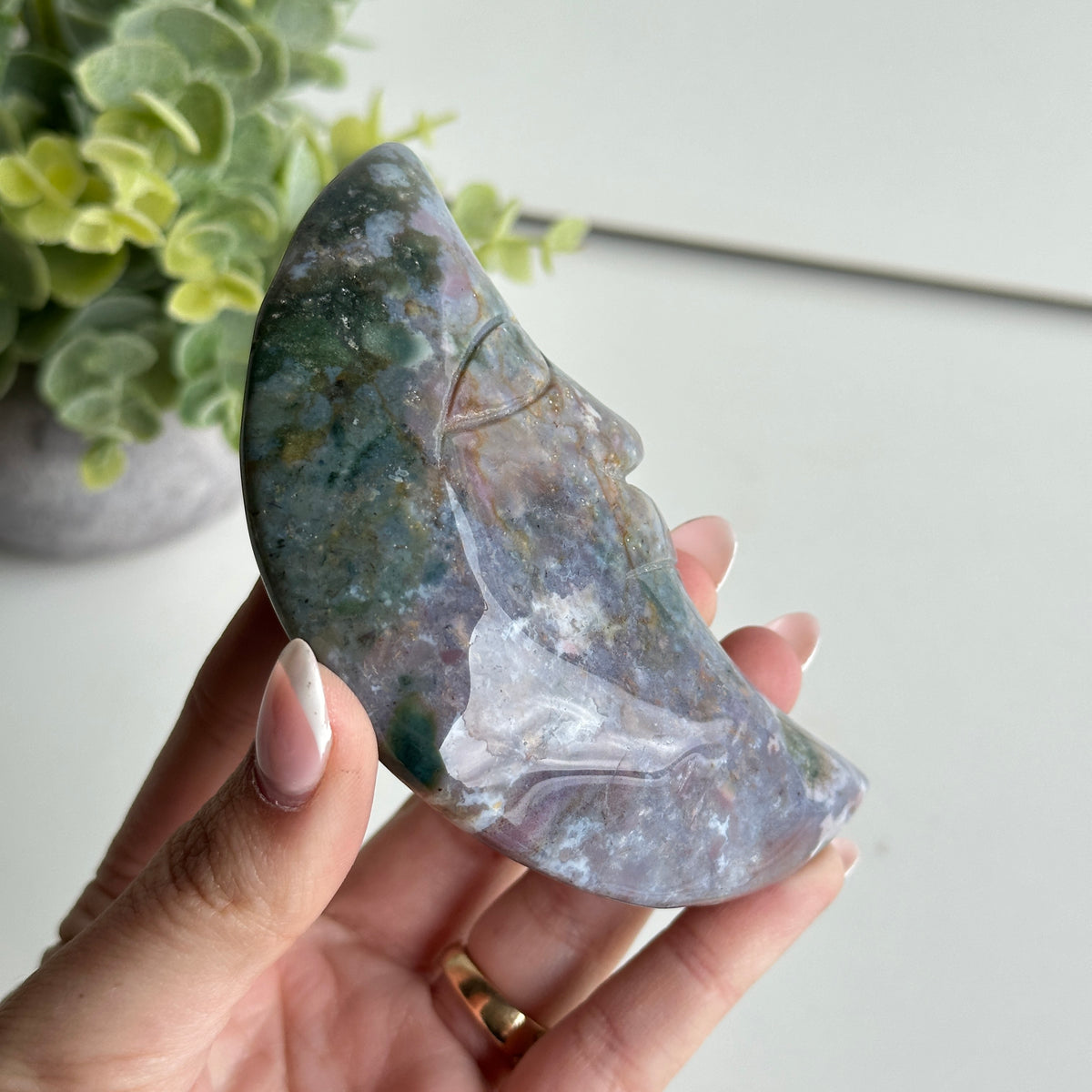 Ocean Jasper Moon 10.3cm