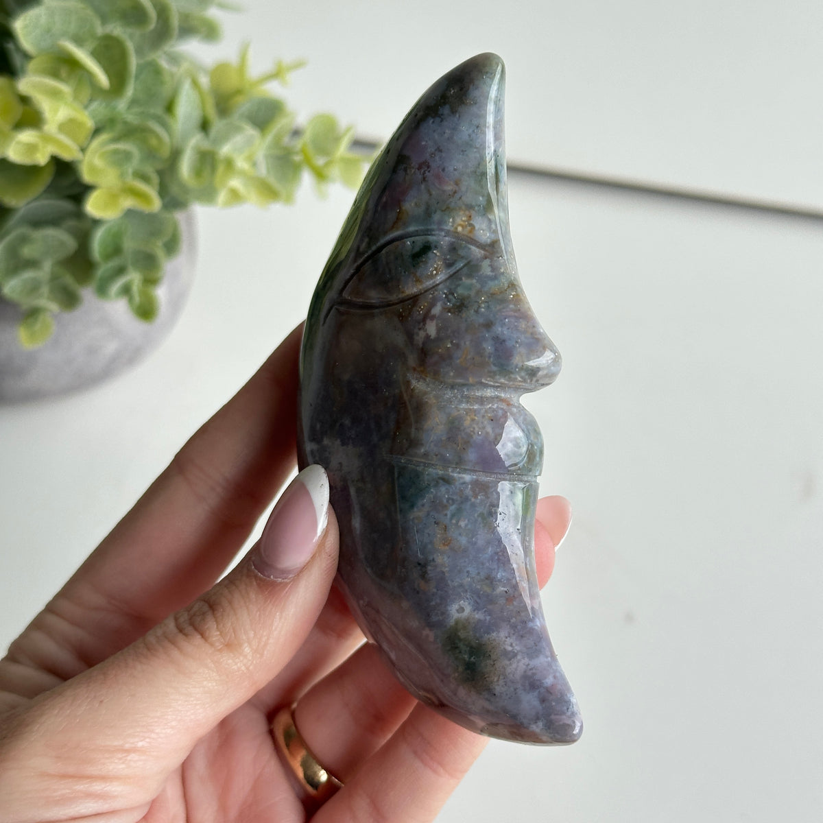 Ocean Jasper Moon 10.3cm