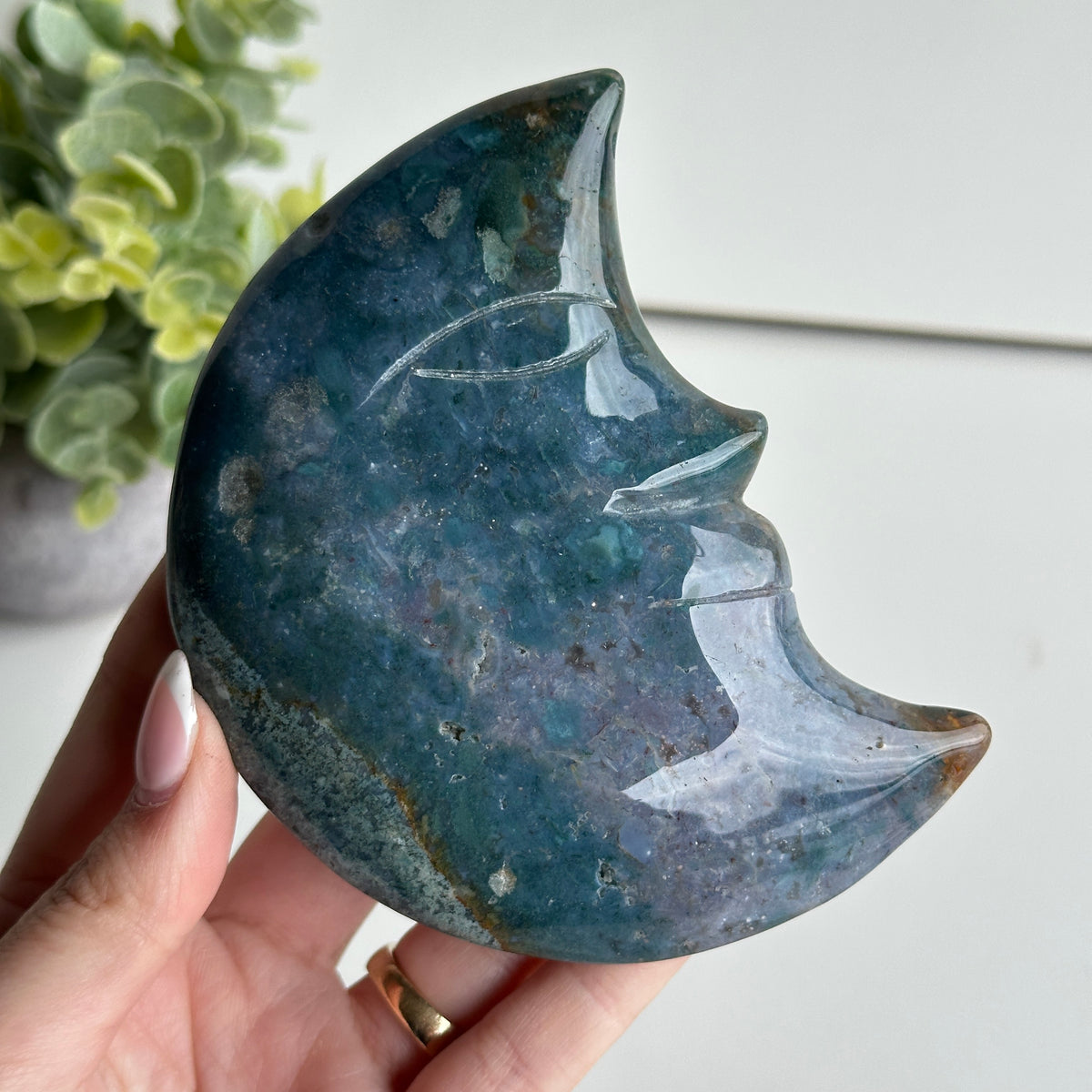 Ocean Jasper Moon 10.9cm