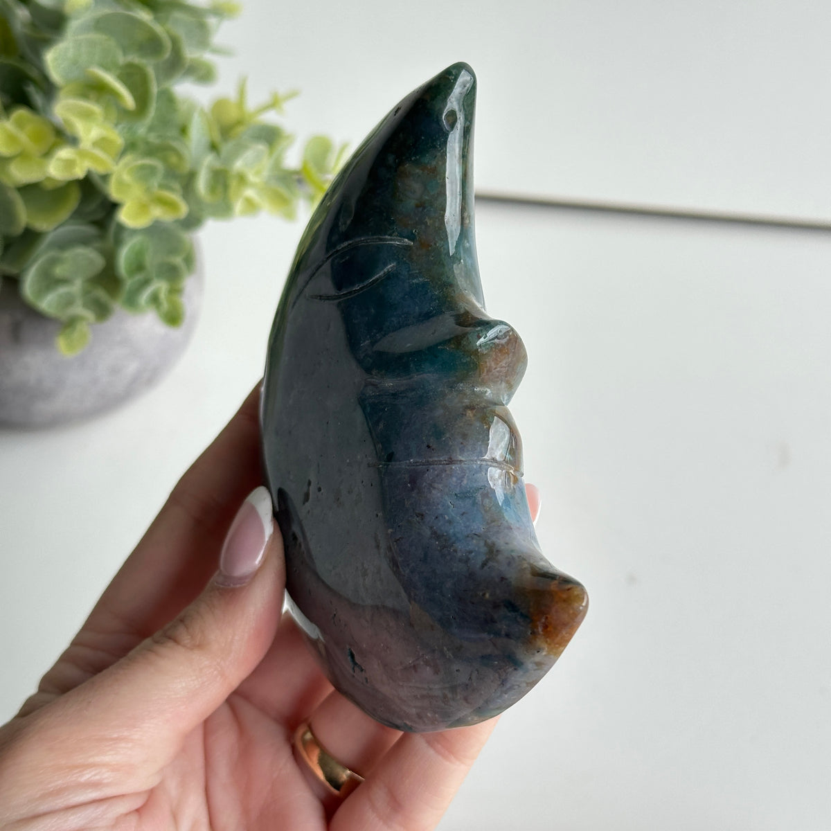 Ocean Jasper Moon 10.9cm