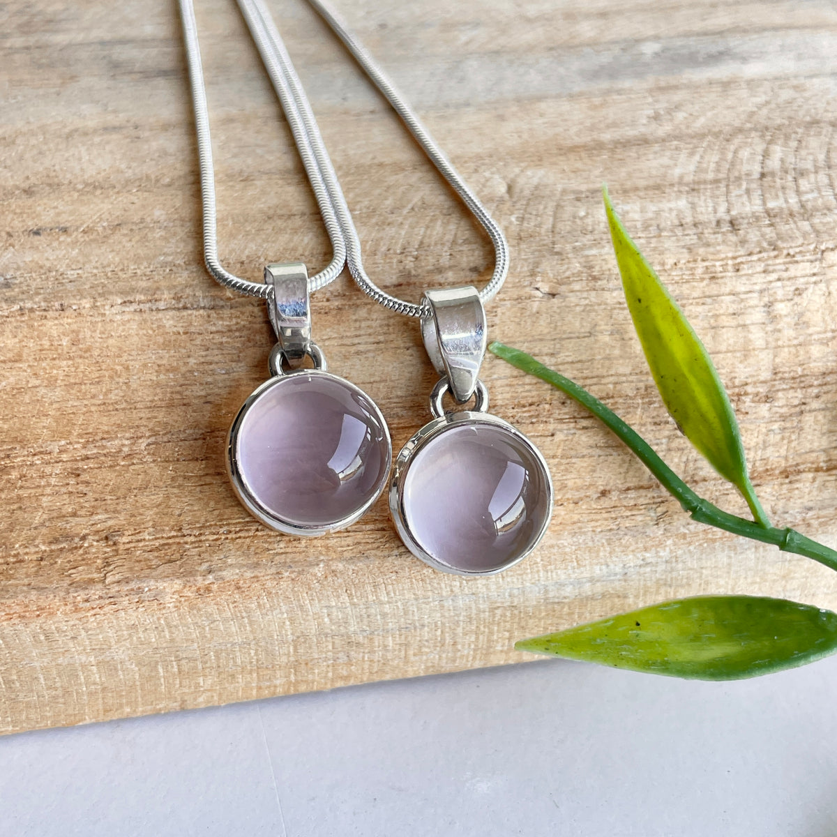 Rose Quartz Round Pendant
