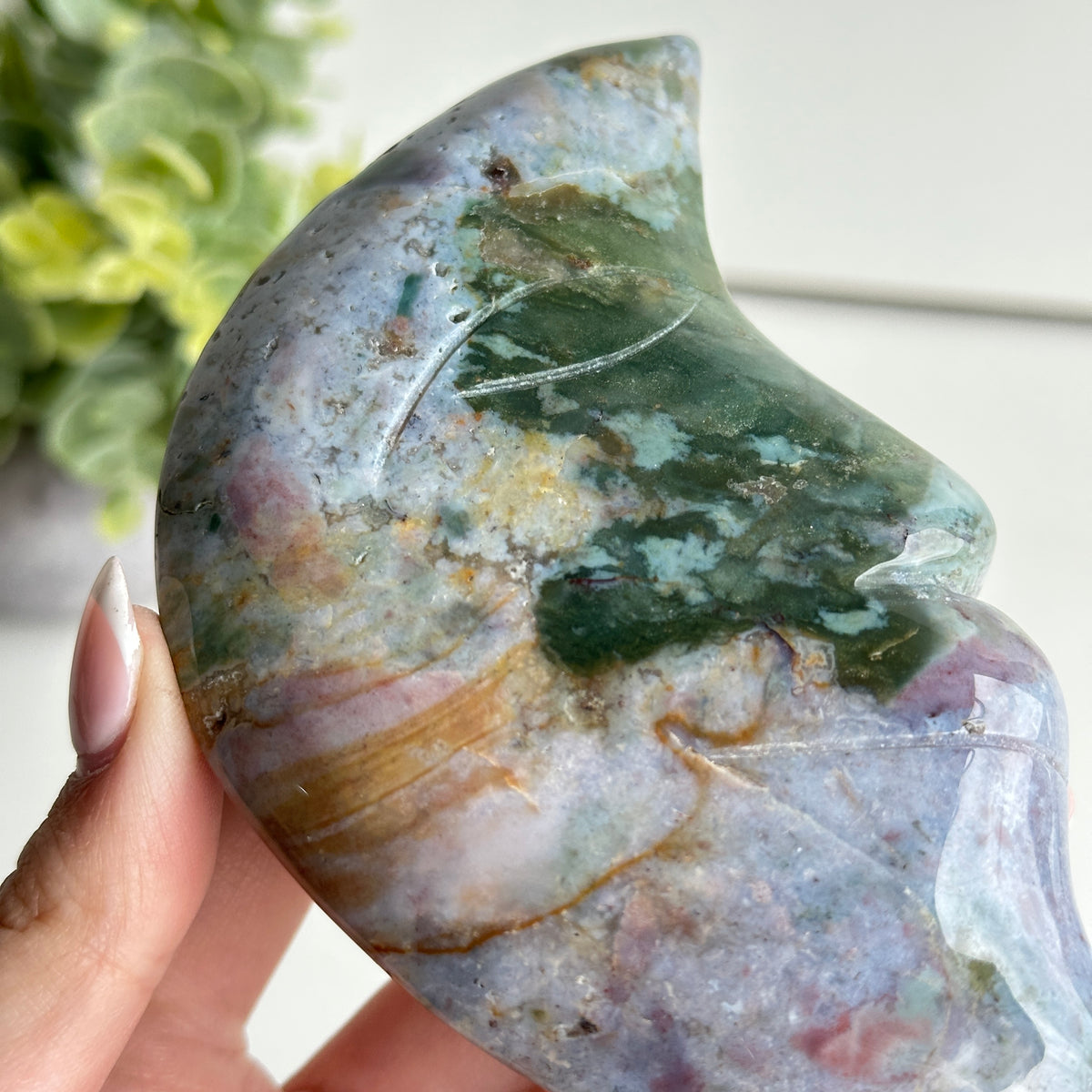 Ocean Jasper Moon 12.3cm