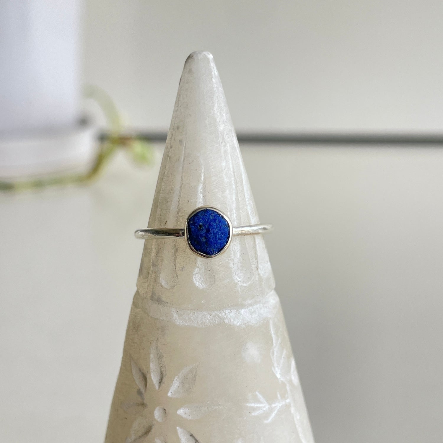 Azurite Round Ring Sz7