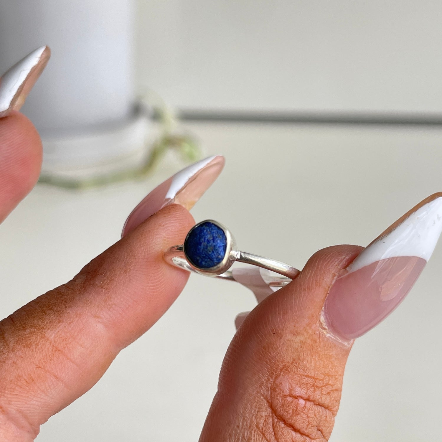 Azurite Round Ring Sz7