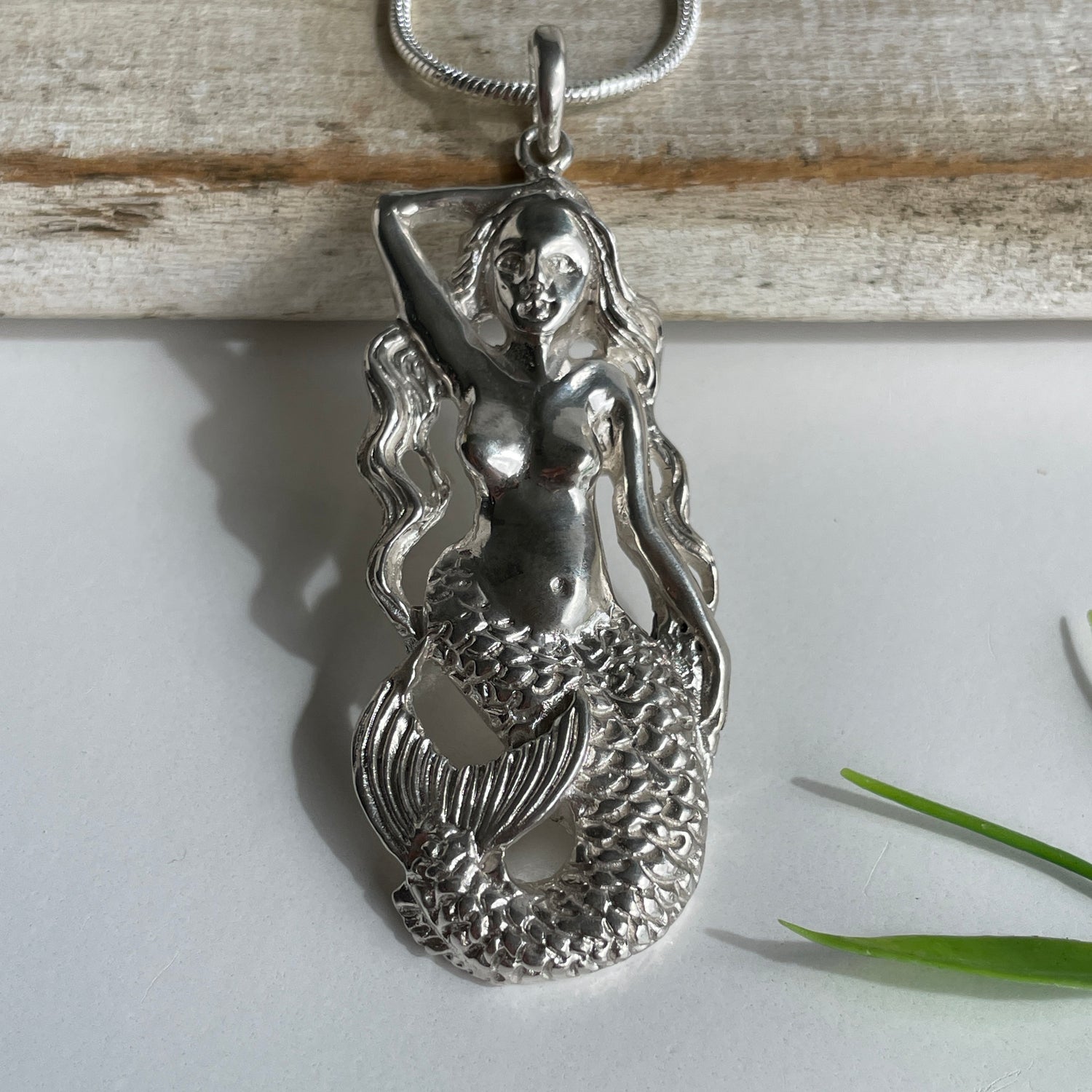 Mermaid Silver Pendant